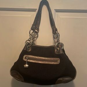 Kathy purse Metallic and black purse